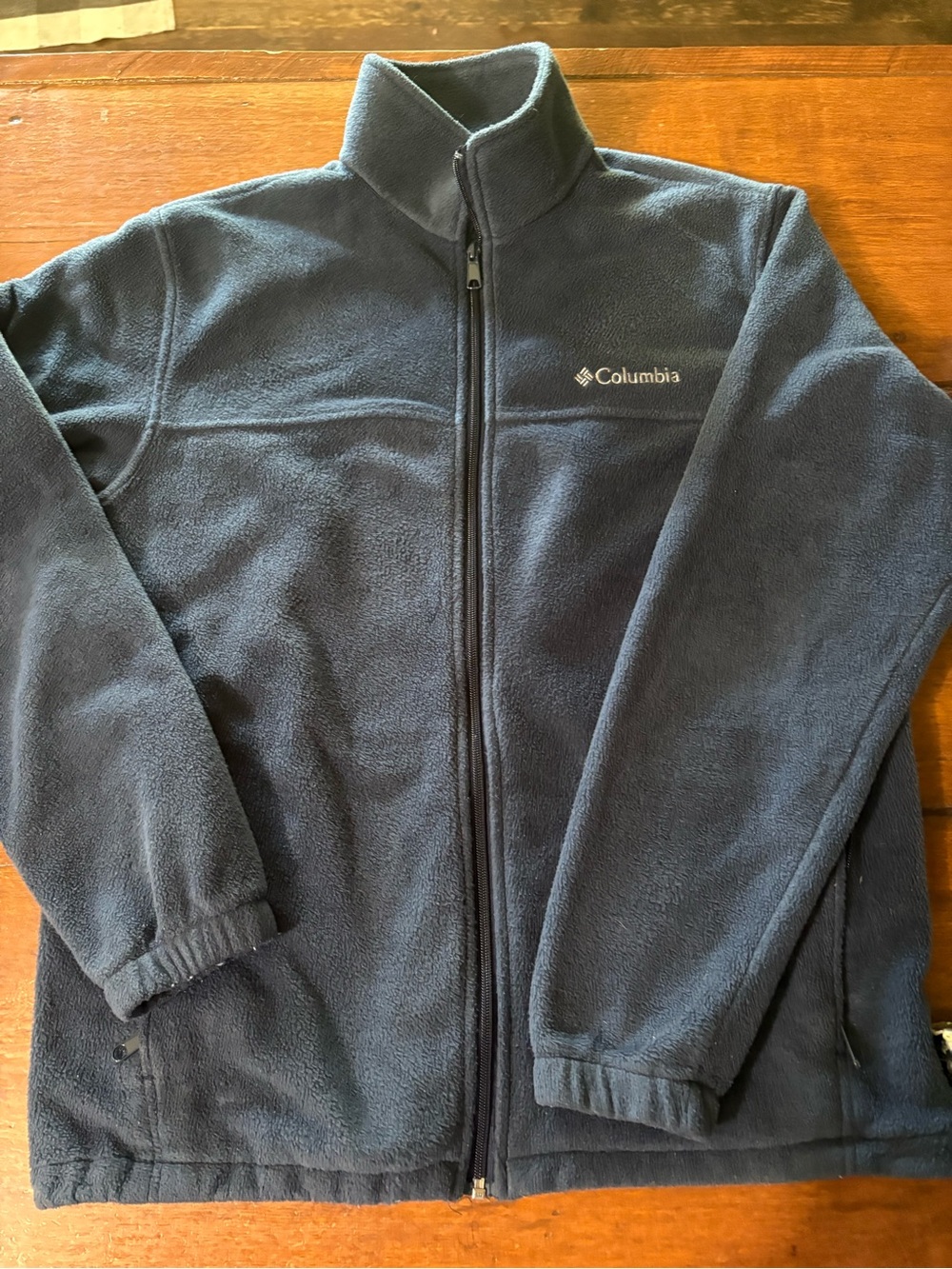 Columbia Navy Full-Zip Lightweight Fleece Jacket